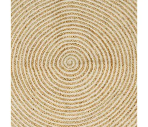 Kilimas Natūrali Ir Balta 300 X 300 Cm Džiutas