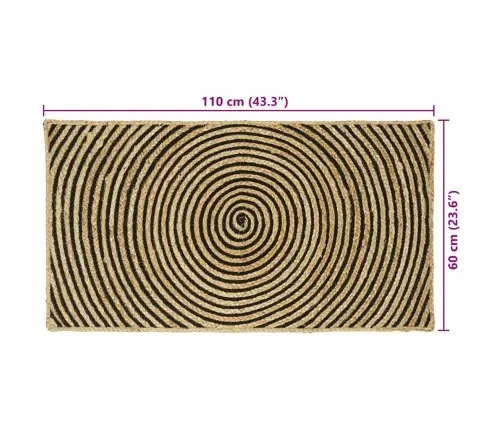 Kild Looduslik Ja Must 60 X 110 Cm Dužuut