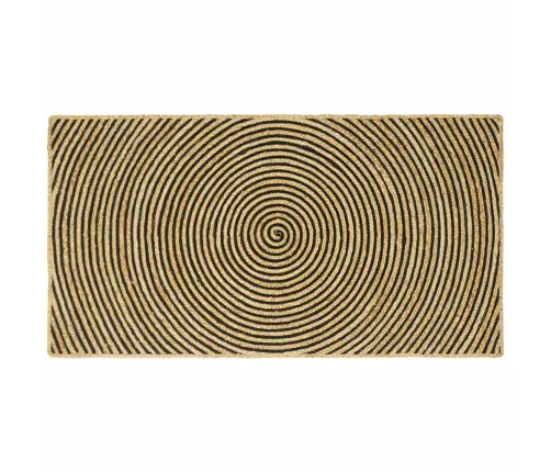 Kilimas Natūrali Ir Juoda 100 X 200 Cm Džiutas