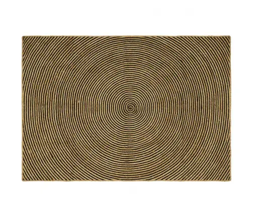 Paklājs Dabīgs Un Melns 240 X 340 Cm Džuta Vidaxl