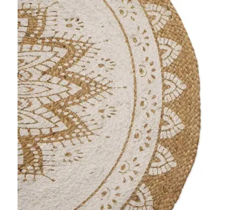 Jutinis Kilimas Gėlių Natūrali 152 X 245 Cm Džiutas