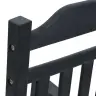 Dārza Šūpuļkrēsls Melnā Krāsā 65X84X114 Cm Hdpe Vidaxl