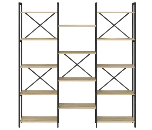 Raamatukapp Sonoma Tamm 156 X 25 X 167 Cm Tehispuit