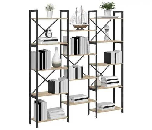 Raamatukapp Sonoma Tamm 156 X 25 X 167 Cm Tehispuit