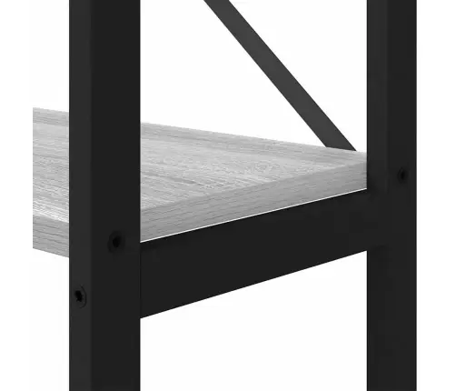 Knygų Lentyna Pilka Sonoma Ąžuolo 156 X 25 X 167 Cm