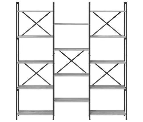 Knygų Lentyna Pilka Sonoma Ąžuolo 156 X 25 X 167 Cm