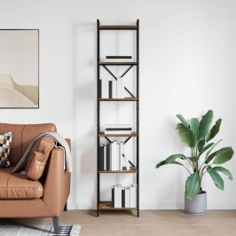 Raamatukapp Suitsutatud Tamm 40 X 30 X 188 Cm Tehispuit
