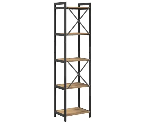 Knygų Lentyna Artisano Ąžuolo 40 X 30 X 153 Cm Apdirbta Mediena