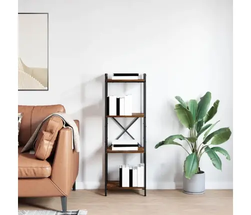 Grāmatu Skapis Dūmakaina Ozolkoka 40 X 30 X 118 Cm Koks Vidaxl