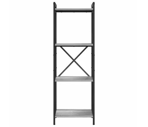 Grāmatu Skapis Pelēka Sonomas Ozola 40 X 30 X 118 Cm Vidaxl