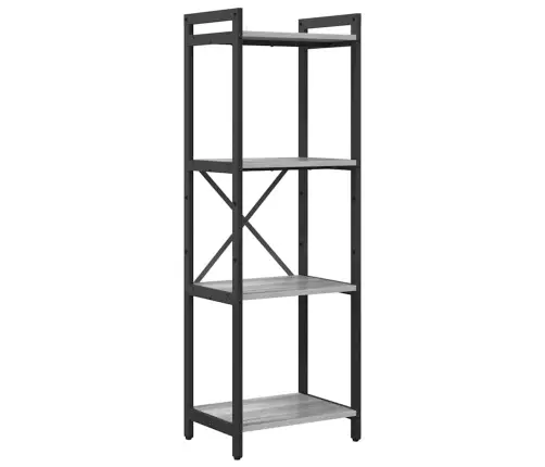 Grāmatu Skapis Pelēka Sonomas Ozola 40 X 30 X 118 Cm Vidaxl