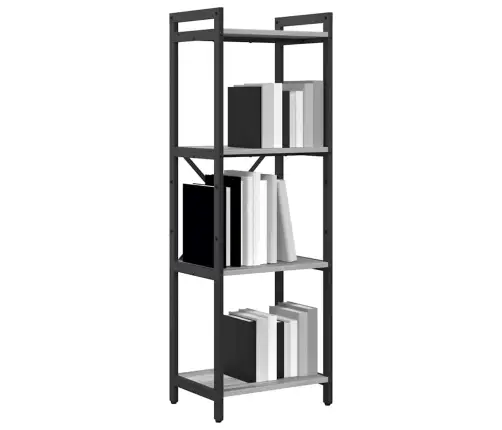 Grāmatu Skapis Pelēka Sonomas Ozola 40 X 30 X 118 Cm Vidaxl