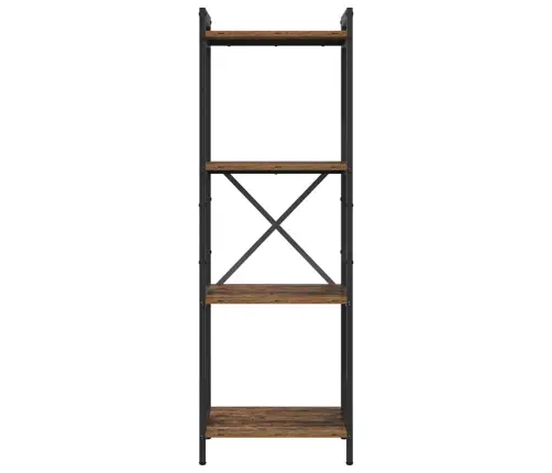 Grāmatu Skapis Vecs Koks 40 X 30 X 118 Cm Masīvkoks Vidaxl