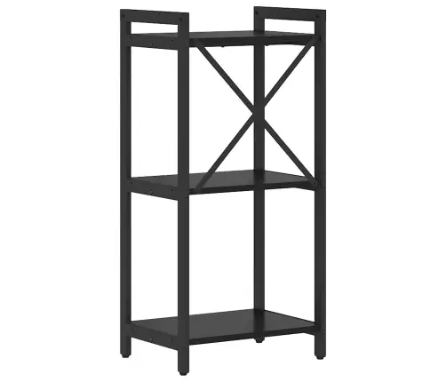 Grāmatu Skapis Melns Ozols 40 X 30 X 83 Cm Inženierijas Koks Vidaxl