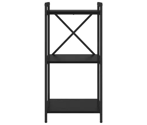 Grāmatu Skapis Melns Ozols 40 X 30 X 83 Cm Inženierijas Koks Vidaxl