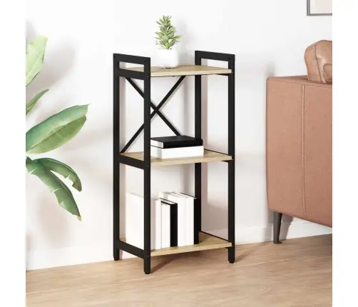 Grāmatu Skapis Sonomas Ozola 40 X 30 X 83 Cm Inženierijas Koks Vidaxl