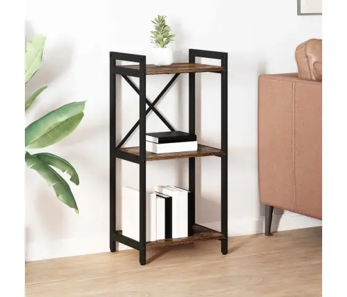 Grāmatu Skapis Dūmakaina Ozolkoka 40 X 30 X 83 Cm Vidaxl