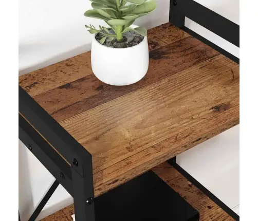 Grāmatu Skapis Vecs Koks 40 X 30 X 48.5 Cm Inženierijas Koks Vidaxl