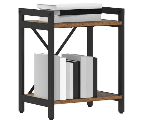 Grāmatu Skapis Vecs Koks 40 X 30 X 48.5 Cm Inženierijas Koks Vidaxl