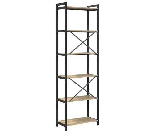 Raamatukapp Sonoma Tamm 60 X 30 X 188 Cm Tehispuit