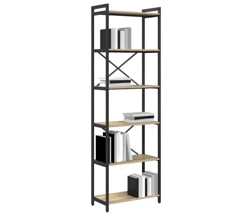 Raamatukapp Sonoma Tamm 60 X 30 X 188 Cm Tehispuit