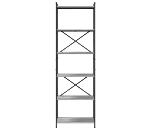 Grāmatu Skapis Pelēka Sonomas Ozola 60 X 30 X 188 Cm Vidaxl