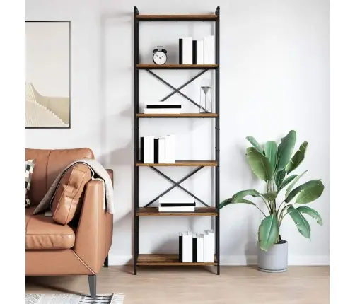 Raamatukapp Vana Puit 60 X 30 X 188 Cm Tehispuit