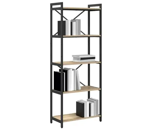 Raamatukapp Sonoma Tamm 60 X 30 X 153 Cm Tehispuit