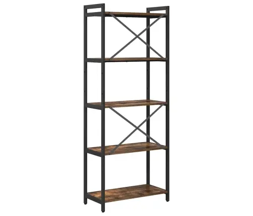 Grāmatu Skapis Dūmakaina Ozolkoka 60 X 30 X 153 Cm Vidaxl