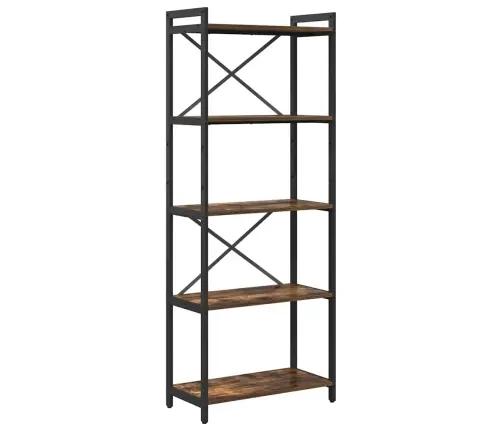 Grāmatu Skapis Dūmakaina Ozolkoka 60 X 30 X 153 Cm Vidaxl