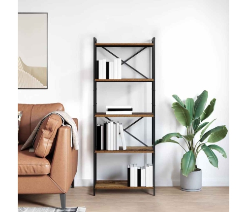 Grāmatu Skapis Vecs Koks 60 X 30 X 153 Cm Inženierijas Koks Vidaxl