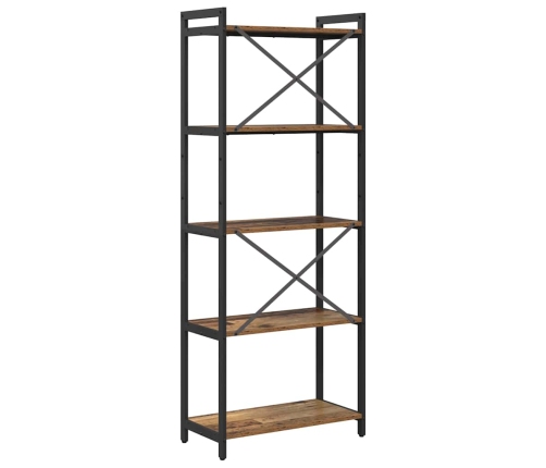 Grāmatu Skapis Vecs Koks 60 X 30 X 153 Cm Inženierijas Koks Vidaxl