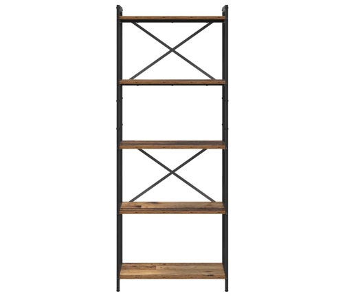 Grāmatu Skapis Vecs Koks 60 X 30 X 153 Cm Inženierijas Koks Vidaxl