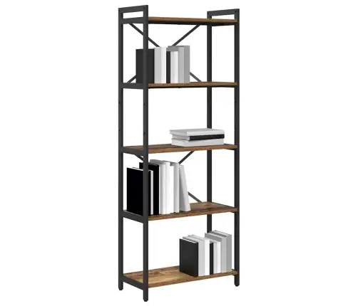 Raamatukapp Vana Puit 60 X 30 X 153 Cm Tehispuit