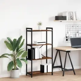 Raamatukapp Suitsutatud Tamm 60 X 30 X 118 Cm Tehispuit
