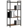 Raamatukapp Suitsutatud Tamm 60 X 30 X 118 Cm Tehispuit