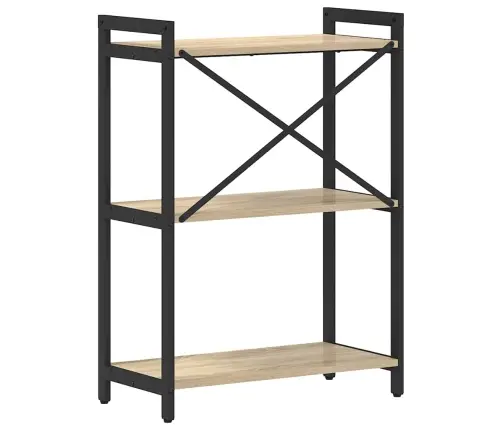 Grāmatu Skapis Sonomas Ozola 60 X 30 X 83 Cm Inženierijas Koks Vidaxl