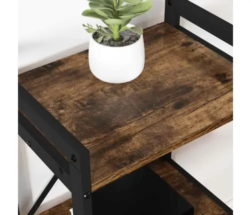Raamatukapp Suitsutatud Tamm 60 X 30 X 83 Cm Tehispuit