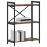 Raamatukapp Suitsutatud Tamm 60 X 30 X 83 Cm Tehispuit