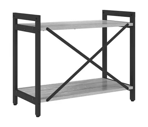 Grāmatu Skapis Pelēka Sonomas Ozola 60 X 30 X 48.5 Cm Vidaxl