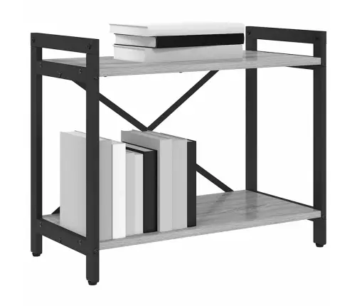 Grāmatu Skapis Pelēka Sonomas Ozola 60 X 30 X 48.5 Cm Vidaxl