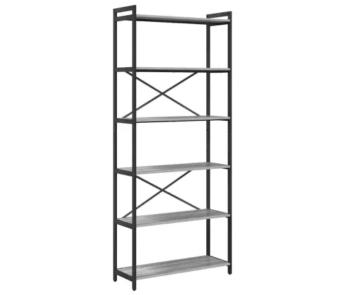 Knygų Lentyna Pilka Sonoma Ąžuolo 40 X 30 X 85 Cm