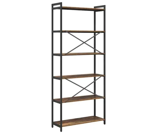 Grāmatu Skapis Vecs Koks 80 X 30 X 188 Cm Inženierijas Koks Vidaxl