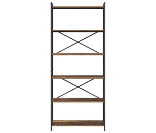 Grāmatu Skapis Vecs Koks 80 X 30 X 188 Cm Inženierijas Koks Vidaxl