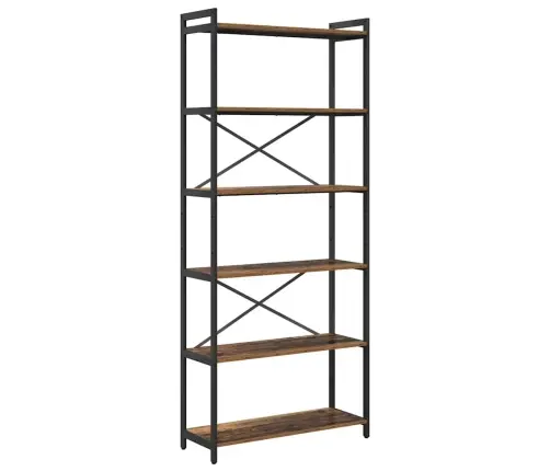 Grāmatu Skapis Vecs Koks 80 X 30 X 188 Cm Inženierijas Koks Vidaxl