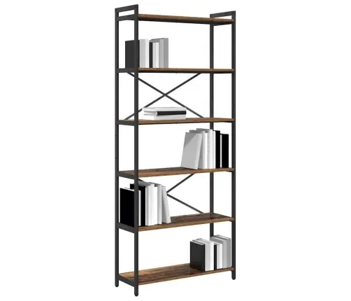 Grāmatu Skapis Vecs Koks 80 X 30 X 188 Cm Inženierijas Koks Vidaxl