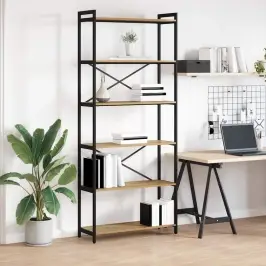 Raamatukapp Käsitöötamm 80 X 30 X 188 Cm Tehispuit