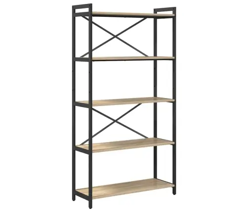 Grāmatu Skapis Sonomas Ozola 80 X 30 X 153 Cm Inženierijas Koks Vidaxl