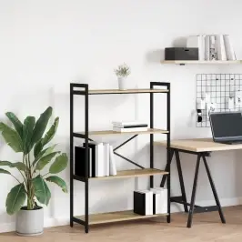 Grāmatu Skapis Sonomas Ozola 80 X 30 X 118 Cm Inženierijas Koks Vidaxl