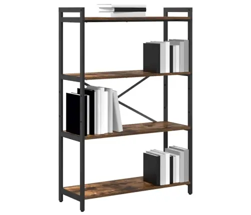 Grāmatu Skapis Dūmakaina Ozolkoka 80 X 30 X 118 Cm Koks Vidaxl